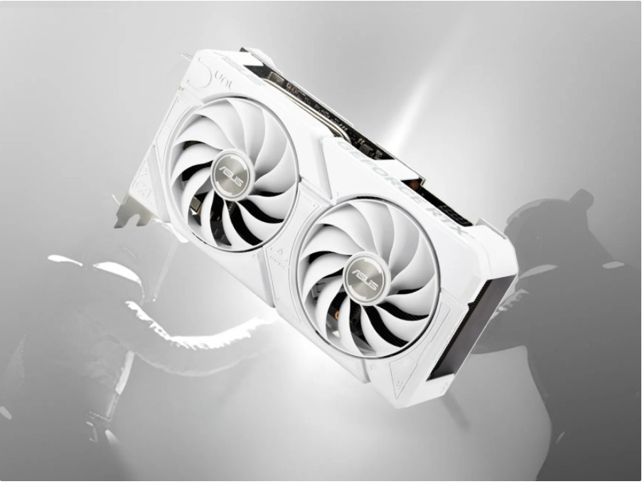 纯白魅力华硕Dual RTX 4070 (SUPER) EVO White显卡重磅推出(图1)